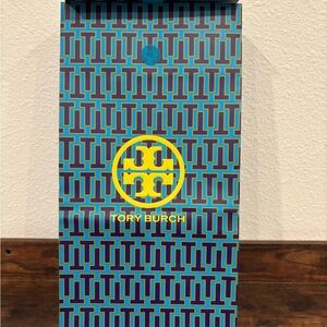 Tory Burch Geometric Blue/Yellow/Lime Green Gift Bag- New